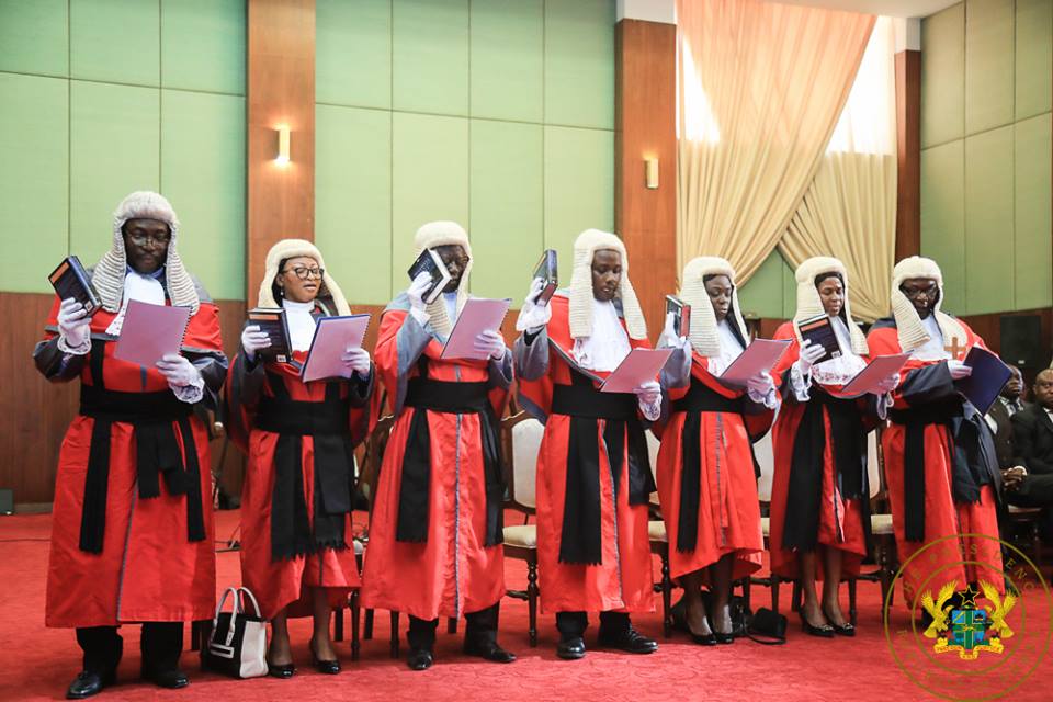 President Akufo-Addo swears in seven High Court Ju