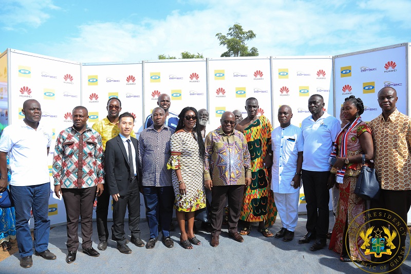 President Akufo-Addo inaugurates Abenaso Rural Tel